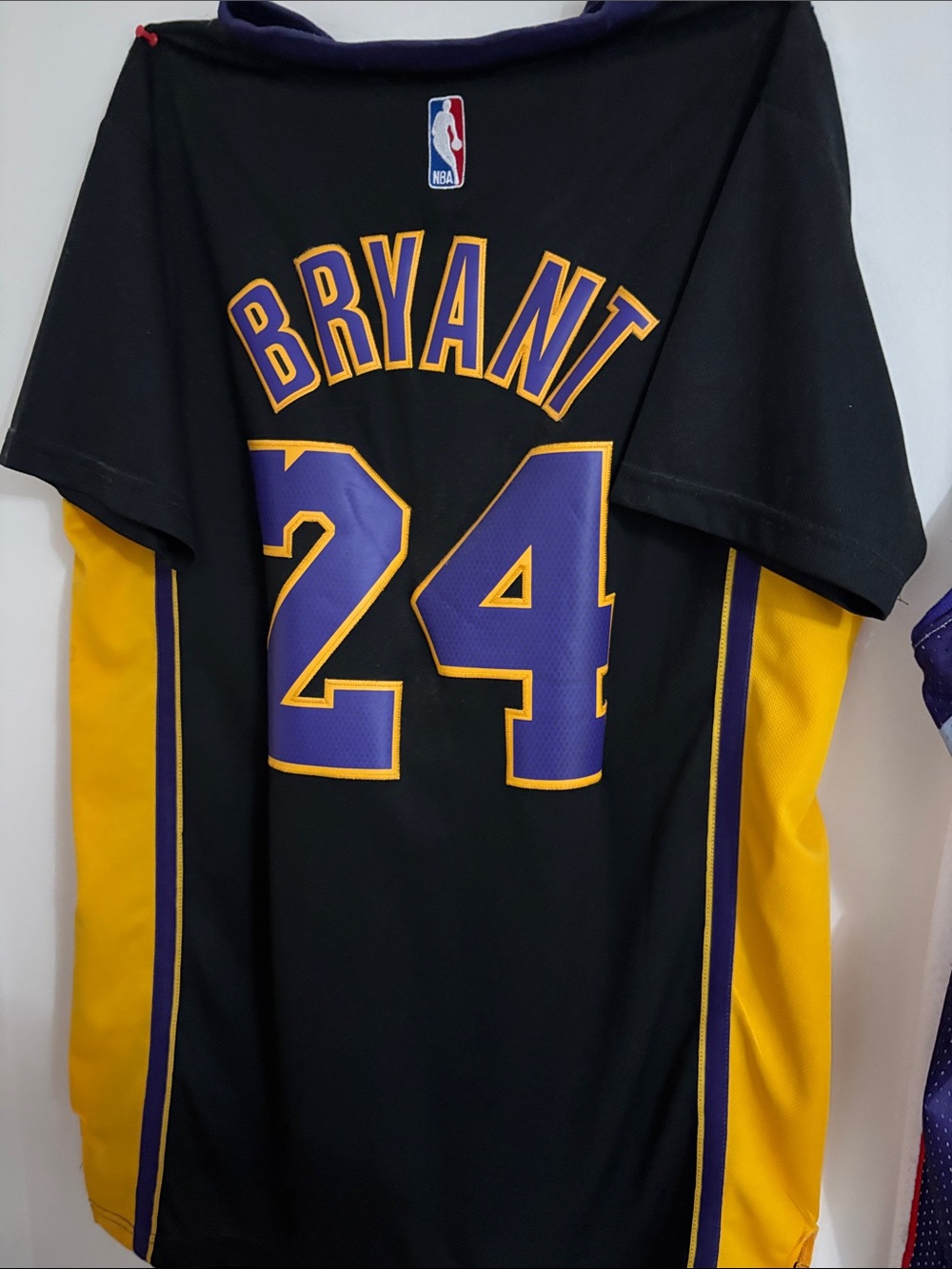 NBA Kobe Bryant #24 Black Purple & Gold Men's Basketball Jersey